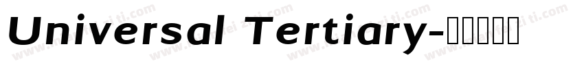 Universal Tertiary字体转换